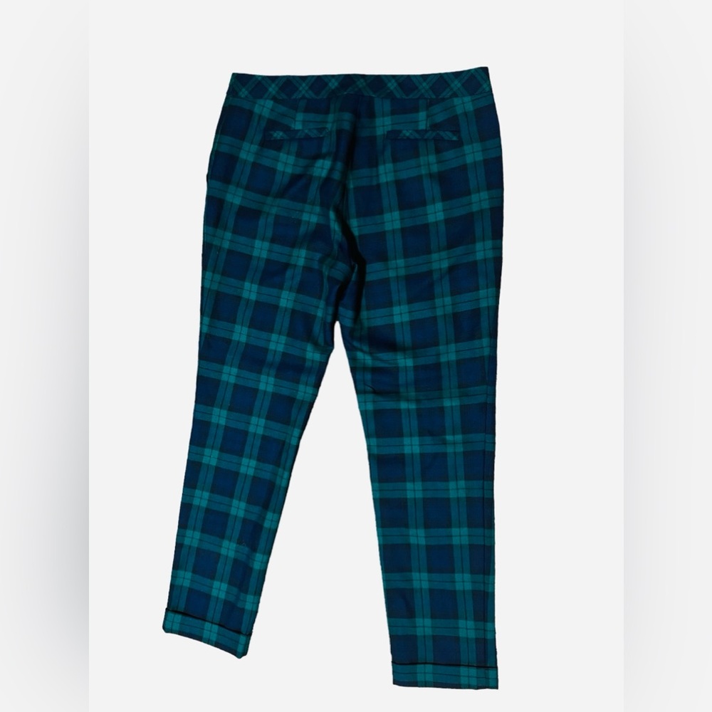 Brooks Brothers Red Fleece 100% Wool Blue and Green Checkered Pants Size 8 - Picture 9 of 12